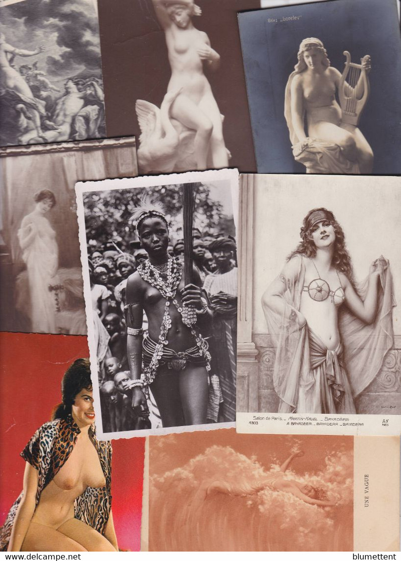 Lot 2932 De 10 CPA Nus Nu Féminin Femme Nue Nude Artistique Woman Girl Déstockage Pour Revendeurs Ou Collectionneurs - 5 - 99 Postales