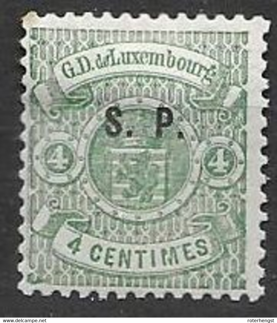 Luxemburg Mint Original Gum With Hinge * 220 Euros (genuine Small Overprint) 1881 At 10% - Segnatasse