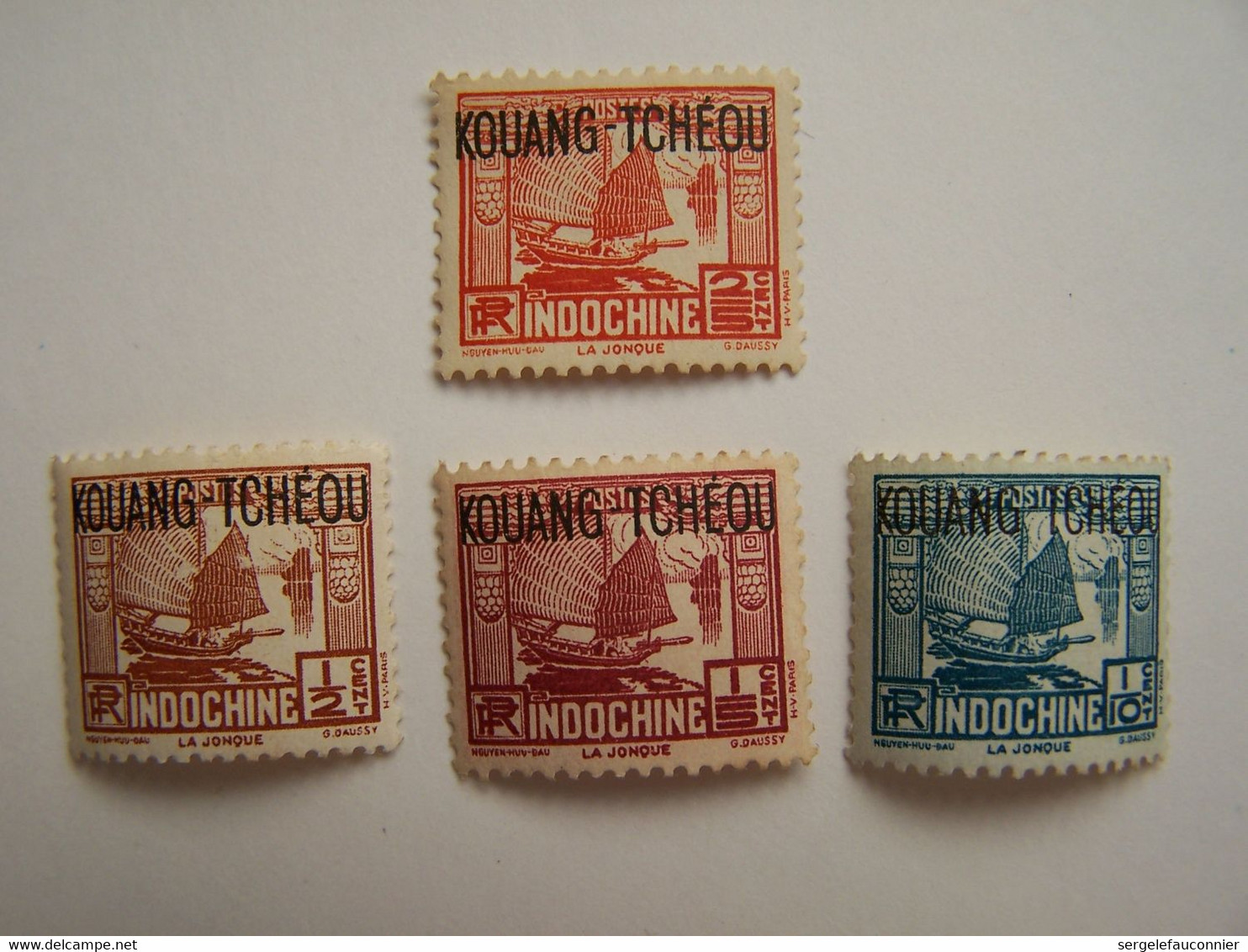 France Kouang-Tchéou 1906-1945 Neufs LA JONQUE - Unused Stamps