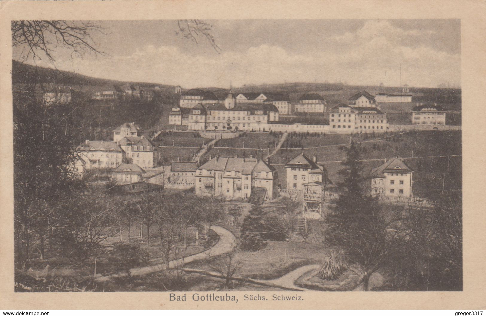 3487) BAD GOTTLEUBA - Sächs. Schweiz - HAUS DETAILS - Alt !! 02.10.1924 !! - Bad Gottleuba-Berggiesshuebel