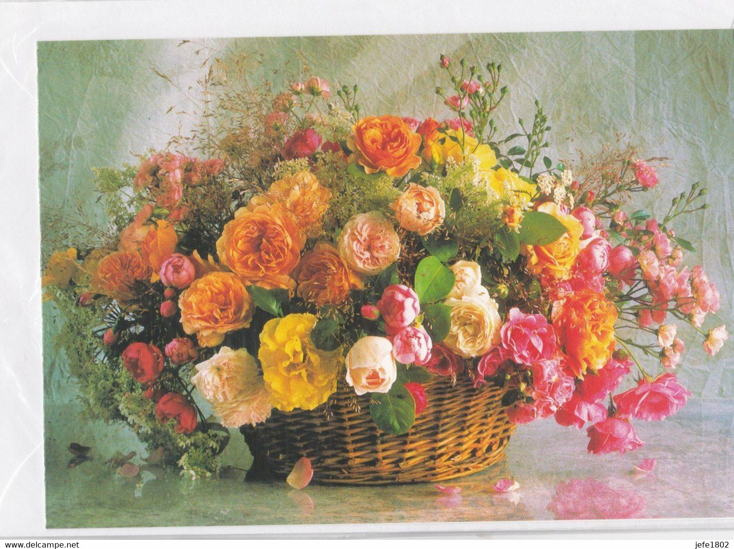 Postogram 127 / 97 - Boeket - Fotostock - Roses - Postogram