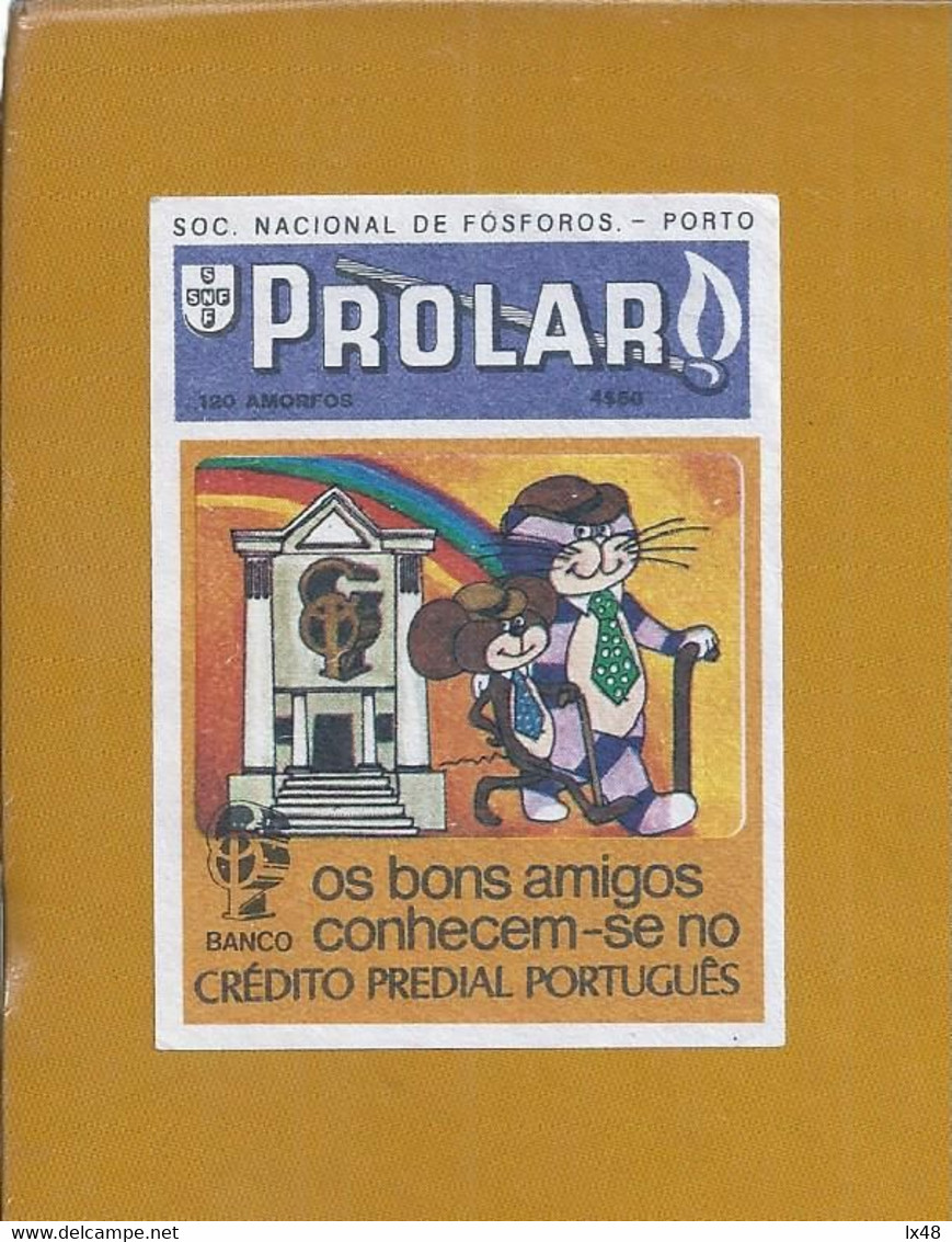 Etiqueta De Caixa Fósforos.Publicidade Crédito Predial Português. Matchbox Label. Advertising Portuguese Property Credit - Tabak