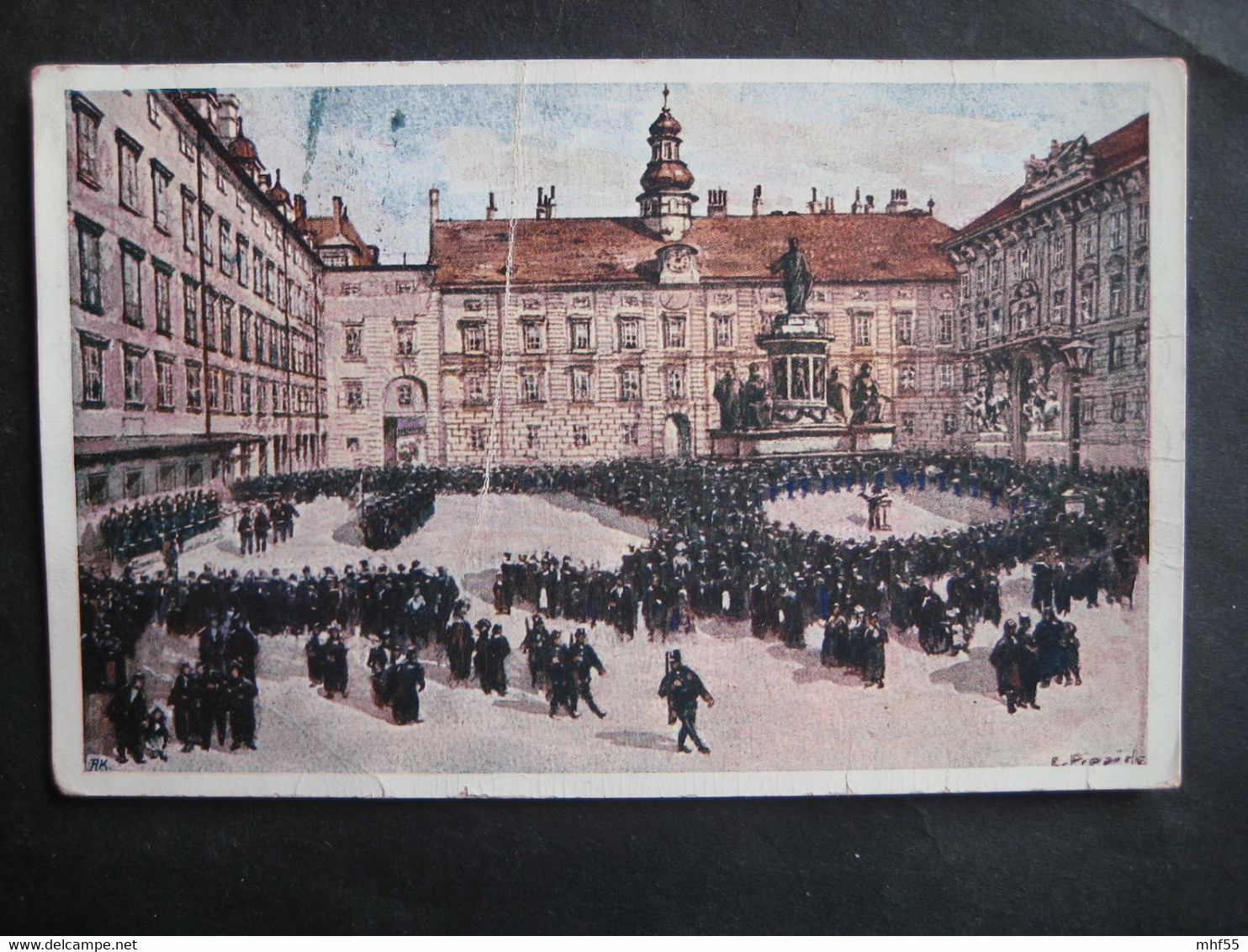 K2  Wien Burgplatz Mit Wachablöse1910 - Ringstrasse