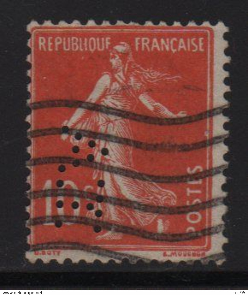 Perforation AT 190 - Albert Tronc - 10c Type Semeuse - Indice 4 - Altri & Non Classificati