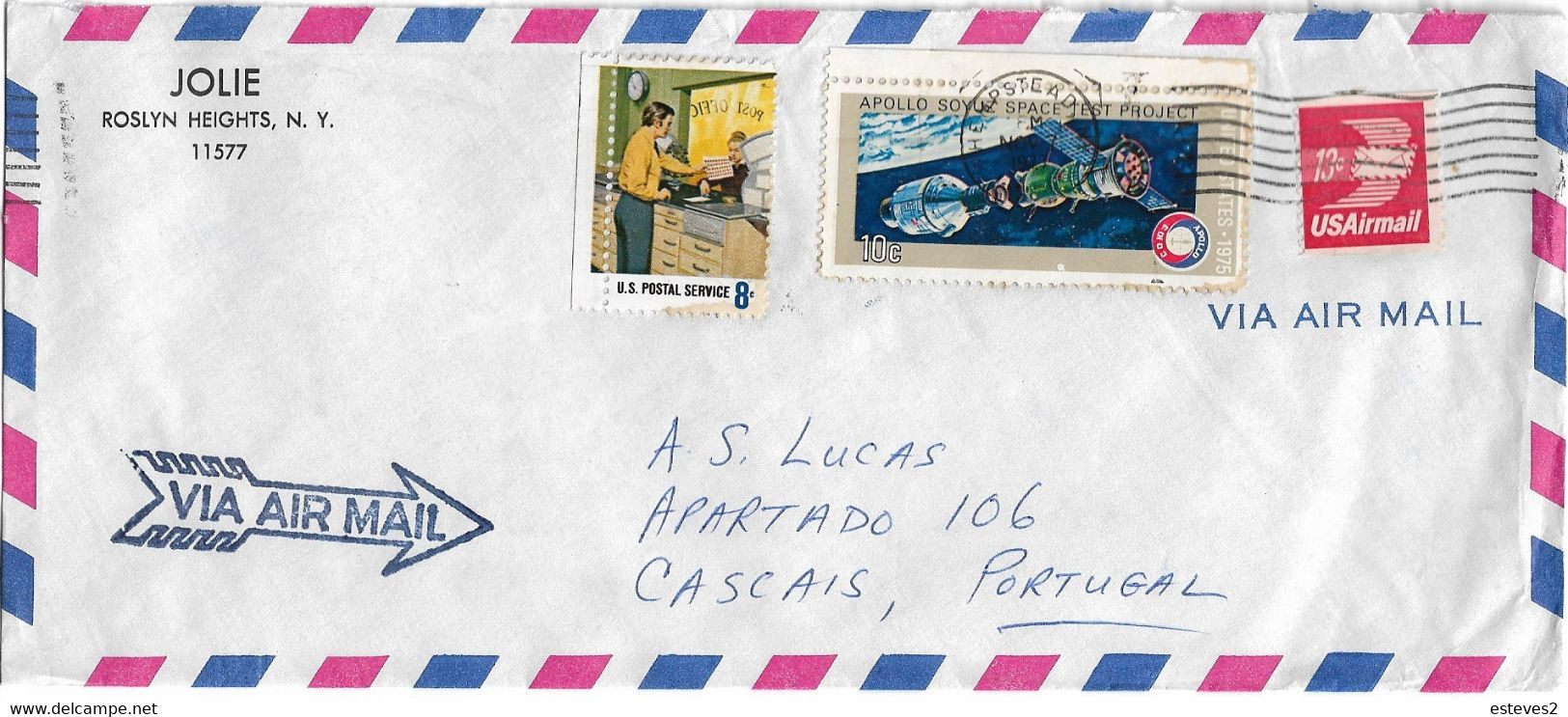 USA , 1975 , Apollo Soyuz East Project , Space , US Postal Service - Other & Unclassified