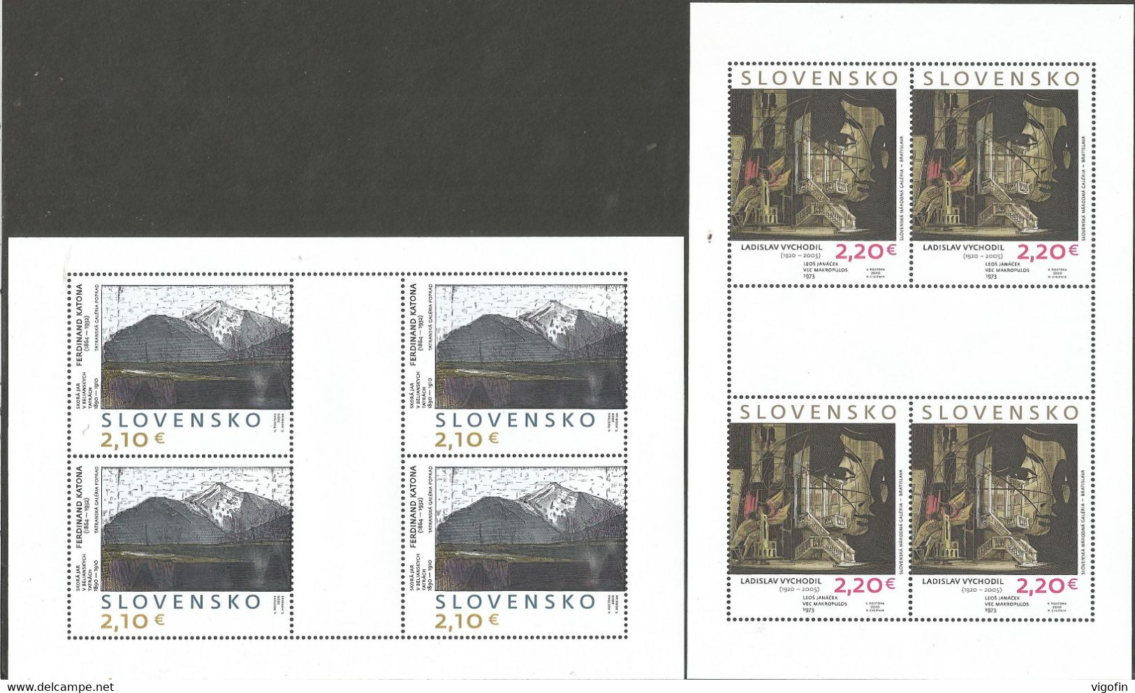 SK 2020 ARTS, SLOVAKIA, 2MS, MNH - Blocchi & Foglietti