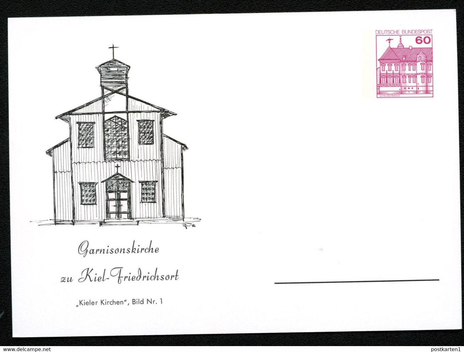 Bund PP106 B2/030a+b GARNISONSKIRCHE KIEL-FIREDRICHSORT 1986 - Postales Privados - Nuevos