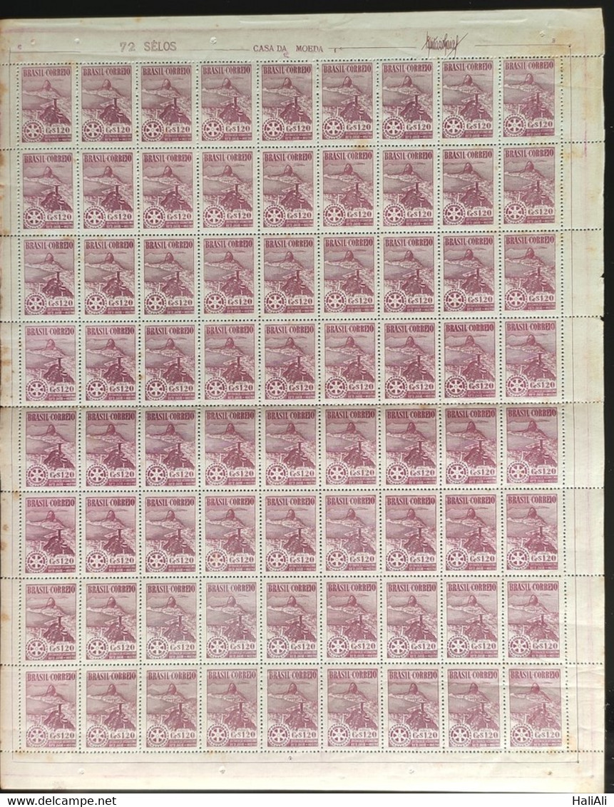 A 64 Brazil Stamp Convention International Rotary Club Rio De Janeiro 1948 Sheet - Autres & Non Classés