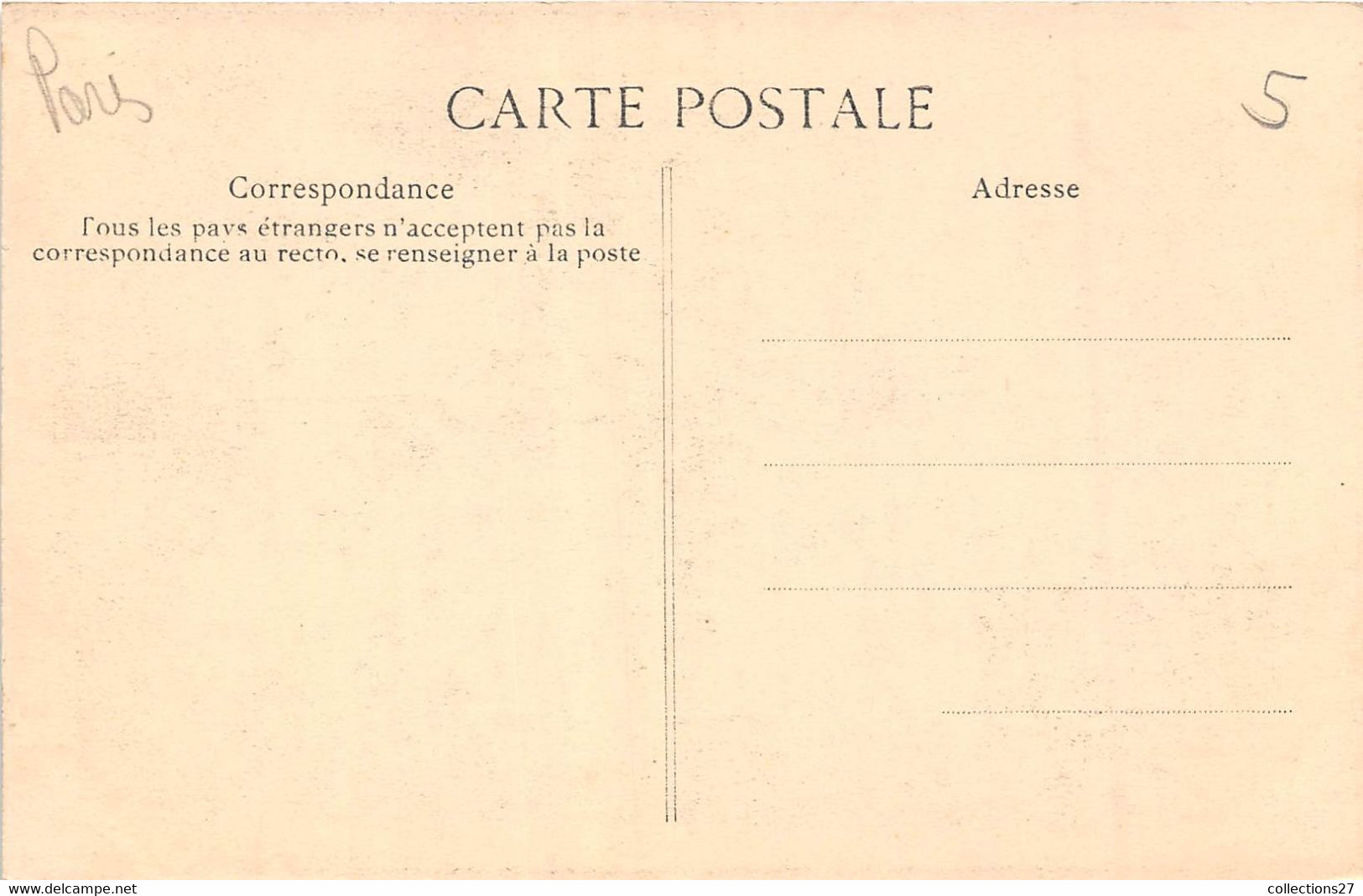 PARIS- LOT DE 9 CARTES POSTALES- MI-CAREME 1908 - Sonstige & Ohne Zuordnung