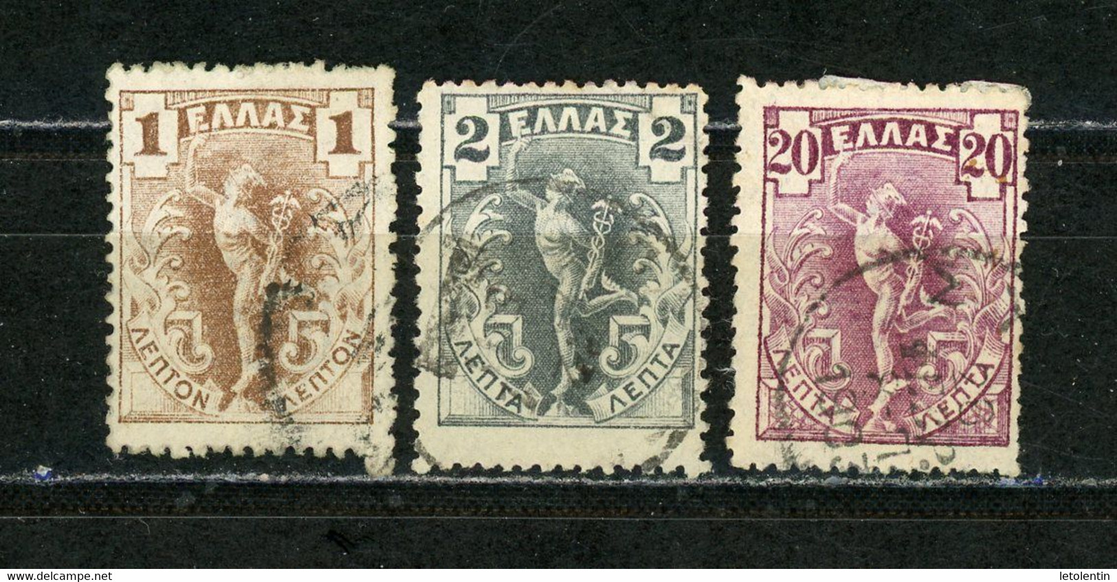 GRECE - MERCURE N° Yvert 146+147+151 Obli. - Used Stamps