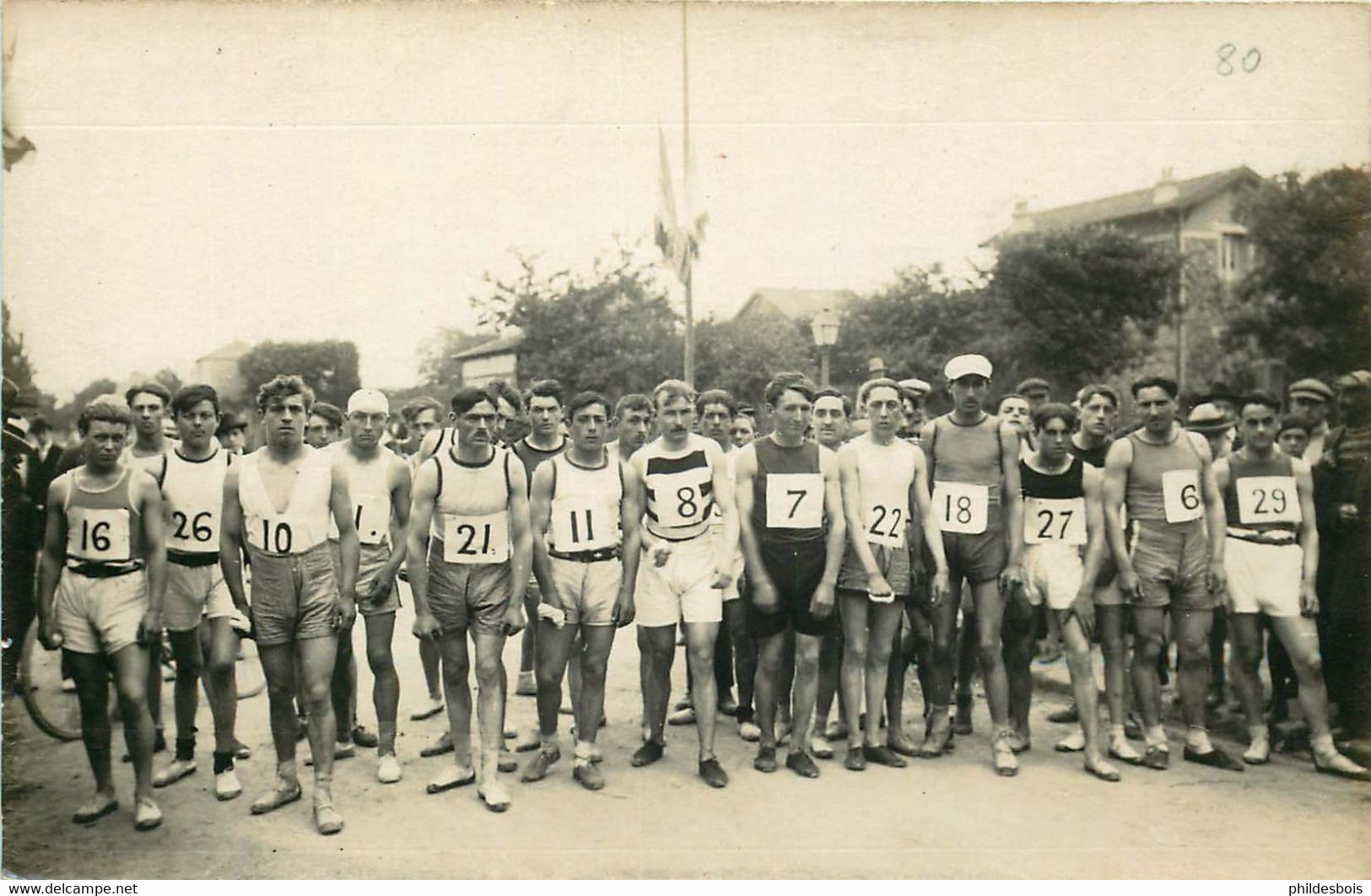 94  ABLON  ( Carte Photo)   Course / Marathon / Athletisme Juin 1922 - Ablon Sur Seine