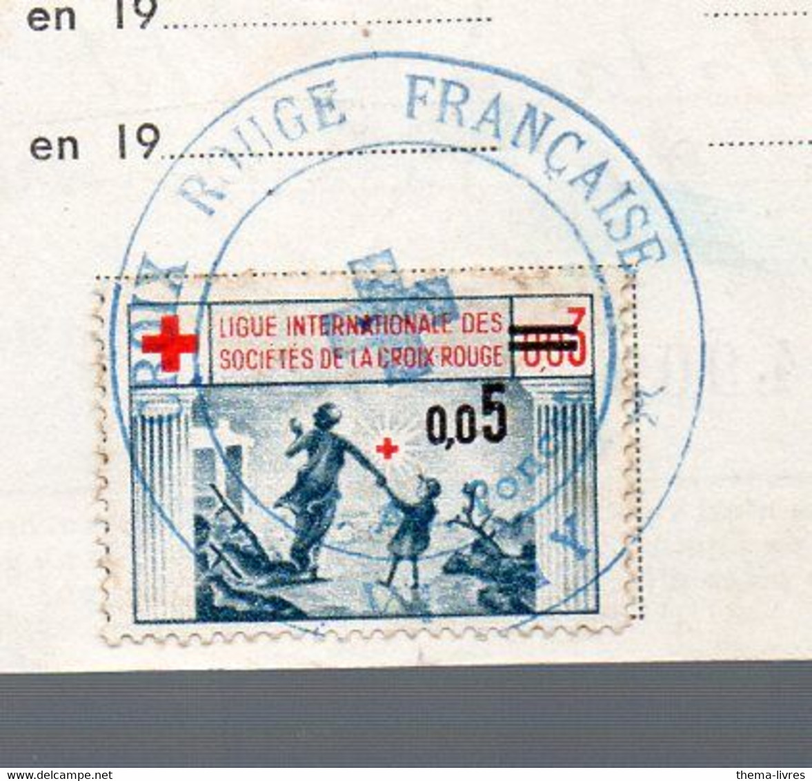 Croix-rouge :  Carte D'adhérent 1964 Avec 2 Vignettes Recto Et Verso  (PPP28428) - Croce Rossa