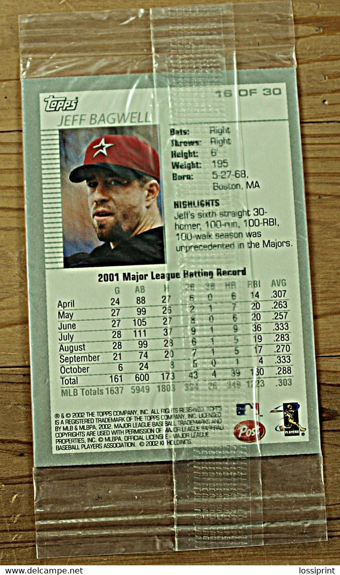 Baseball Card In Original Package, Unopened, Alex Rodriguez, 2002 - 2000-Aujourd'hui