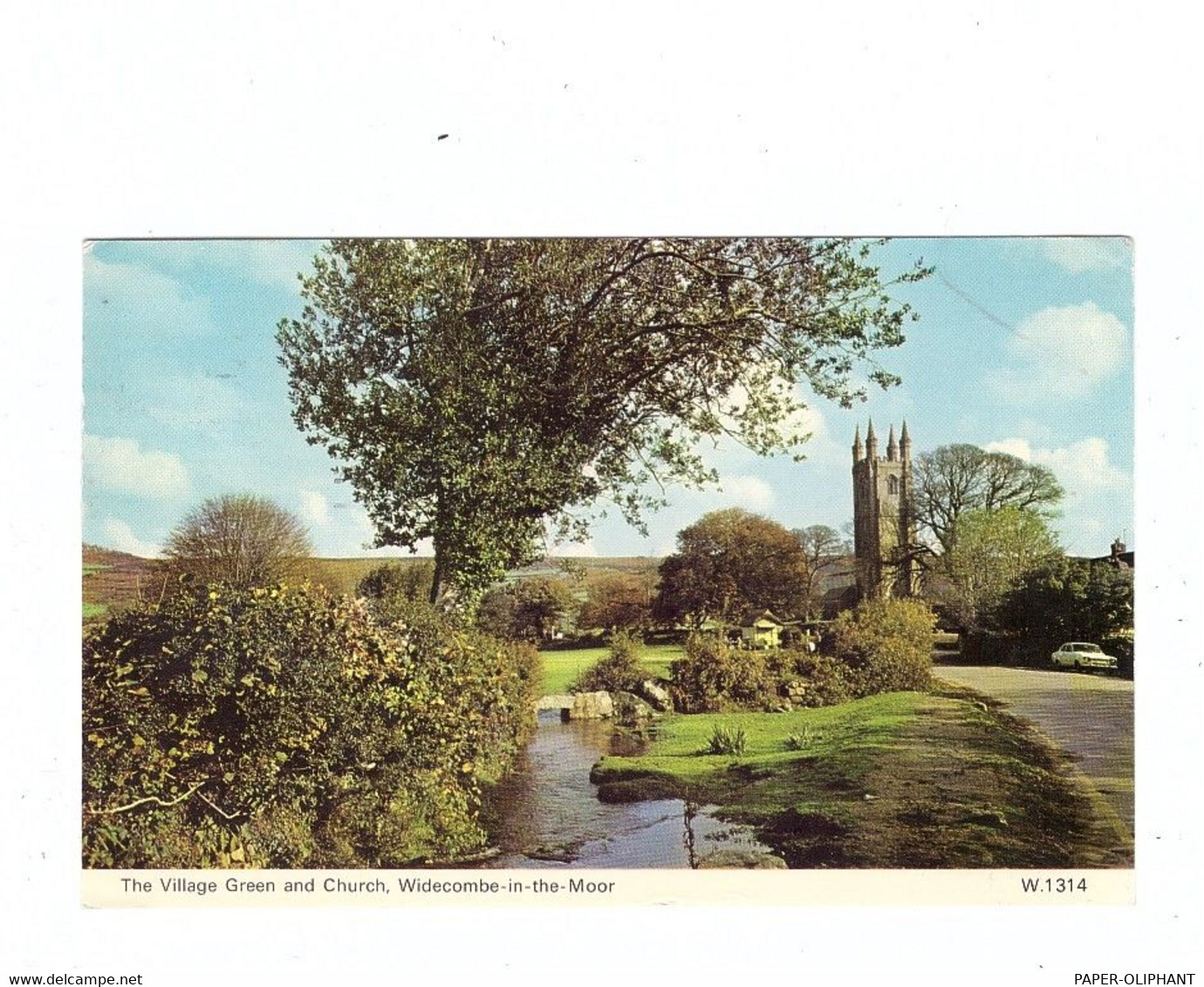 UK - ENGLAND - DEVON - WIDECOMBE IN THE MOOR, Village Green & Church - Dartmoor