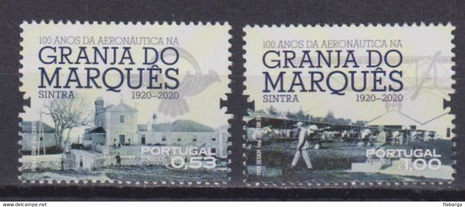 Año 2020  Nº4663/4 Aniv De La Aeronatica Granja Do Marques - Unused Stamps