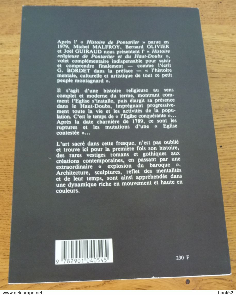 Histoire Religieuse De PONTARLIER Et Du HAUT-DOUBS - Franche-Comté