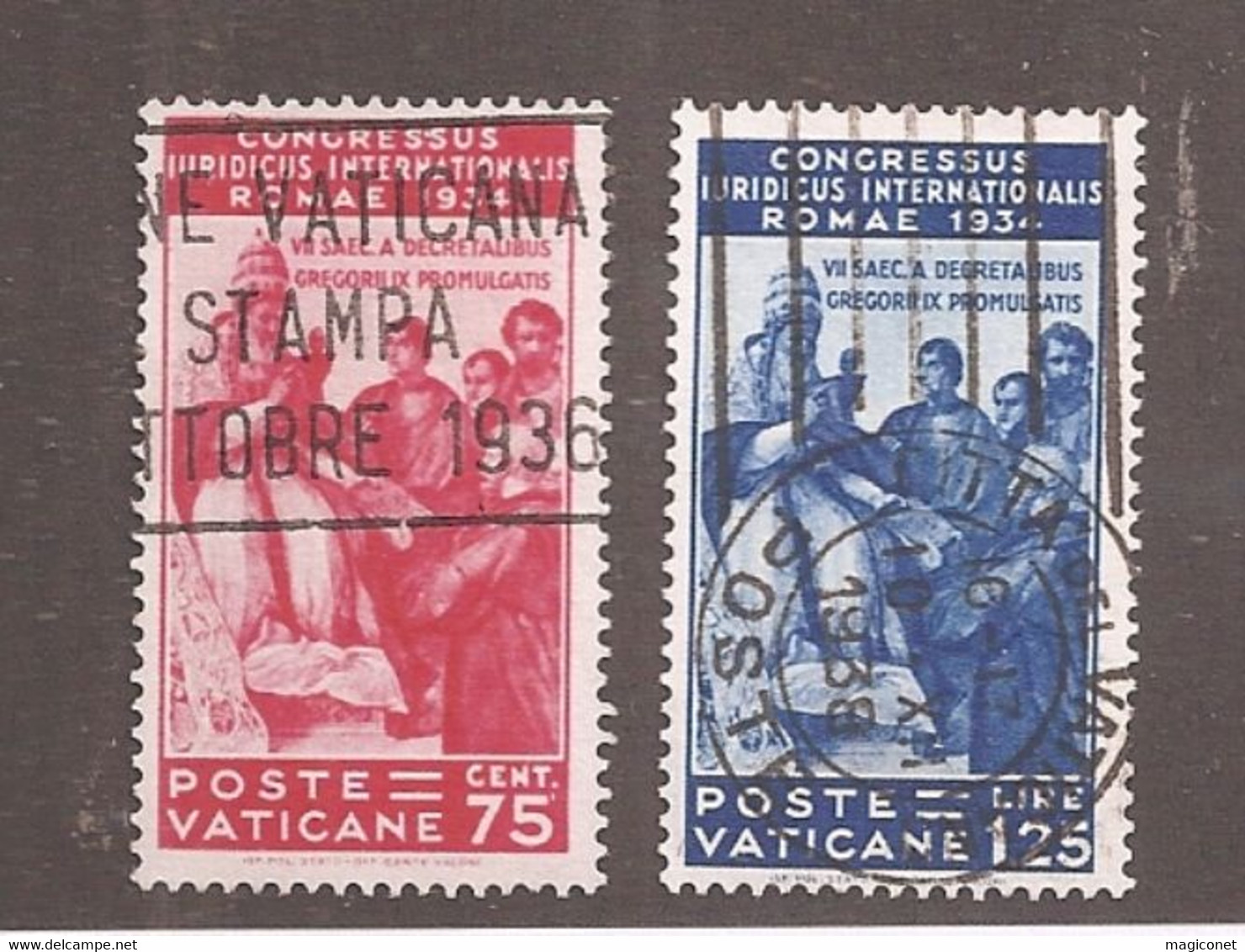 Vatican - Y&T N° 69 + 71 Oblitérés - 1934 - Other & Unclassified