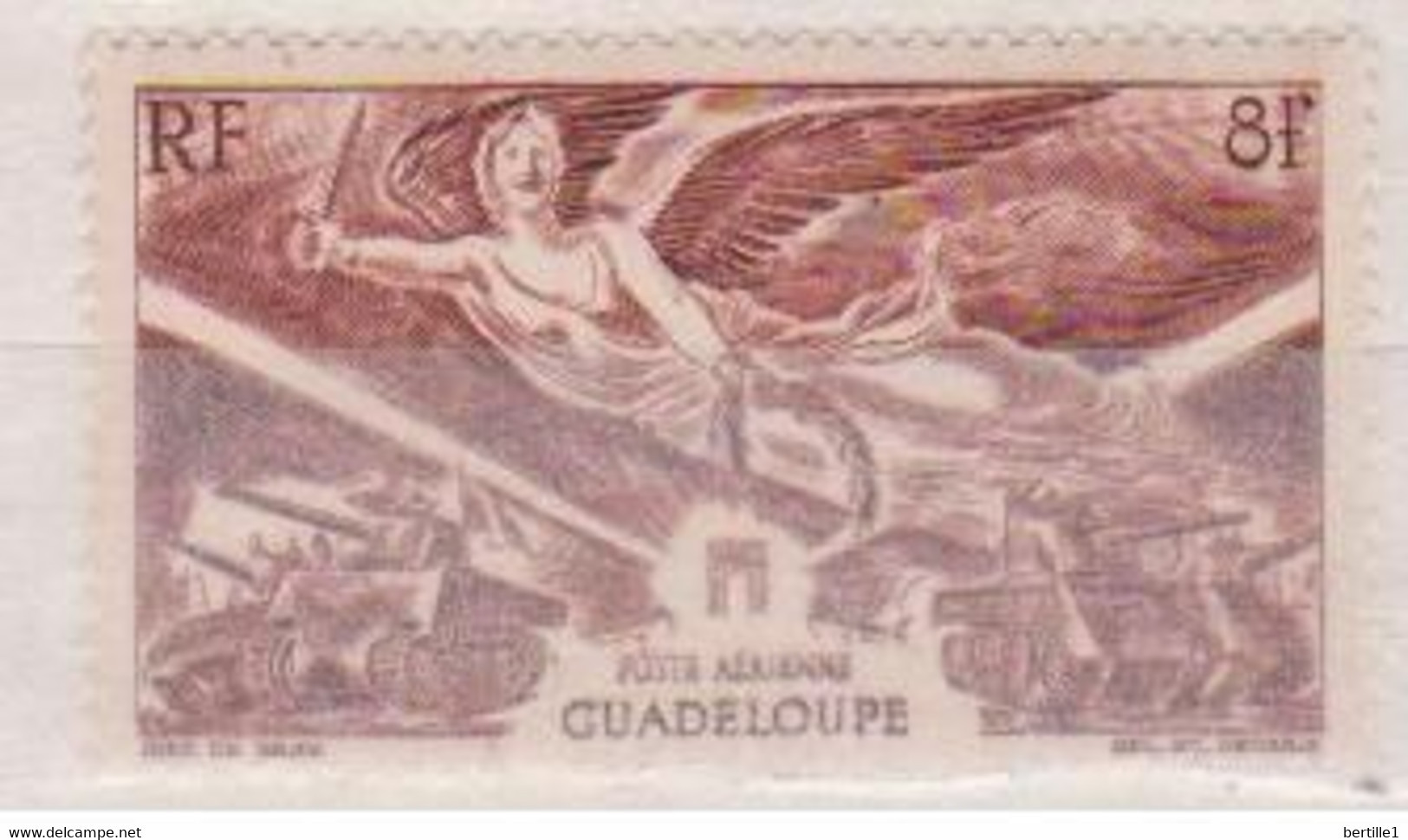 GUADELOUPE        N°  YVERT  PA 6    NEUF AVEC CHARNIERES      (CHAR   01/49) - Poste Aérienne