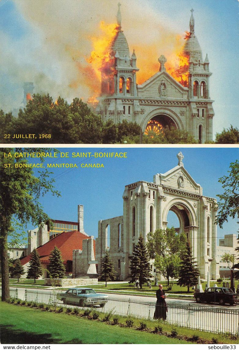 CPM CPSM Grand Format - Canada - La Cathédrale De Saint Boniface - Sonstige & Ohne Zuordnung