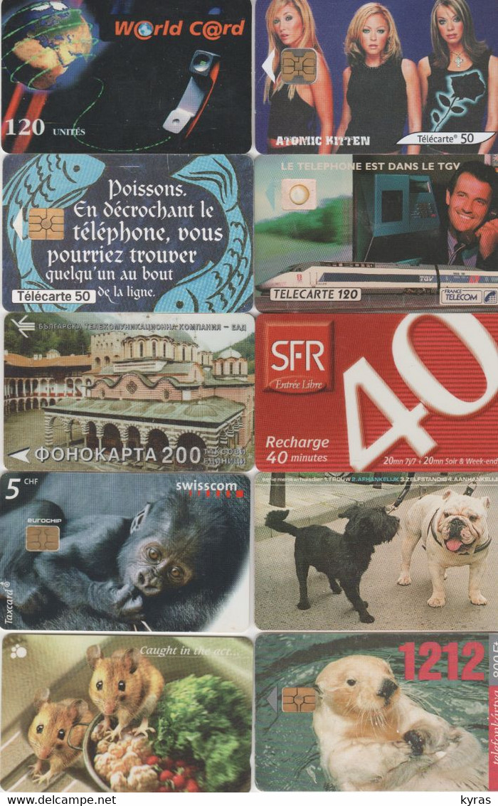 LOT 19 TELECARTES (Divers Pays ) - Sonstige & Ohne Zuordnung