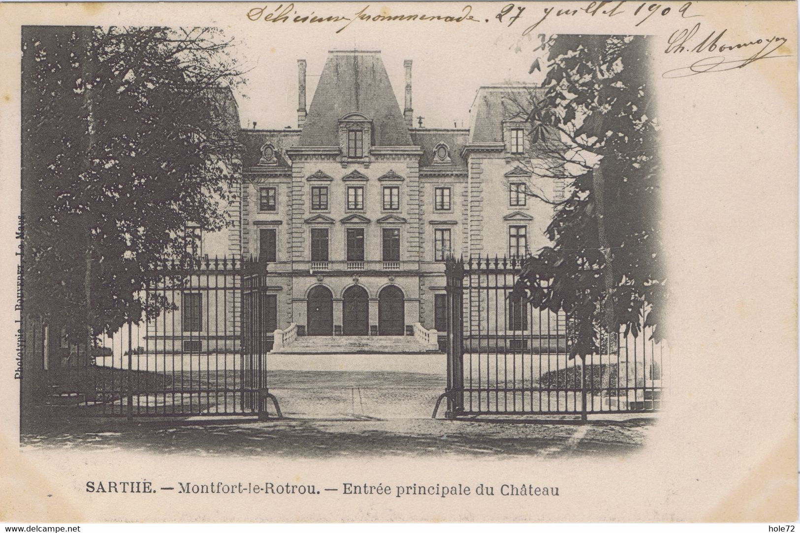 72 - Montfort-le-Gesnois ( Montfort-le-Rotrou)  - Entrée Principale Du Château - Montfort Le Gesnois