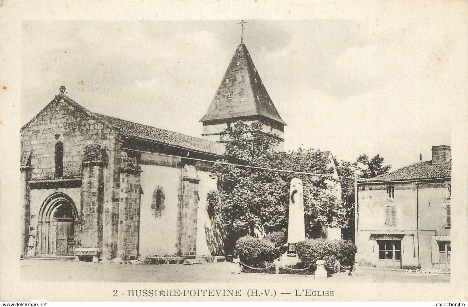 CPA FRANCE 87 " Bussière Poitevine, L'église" - Bussiere Poitevine