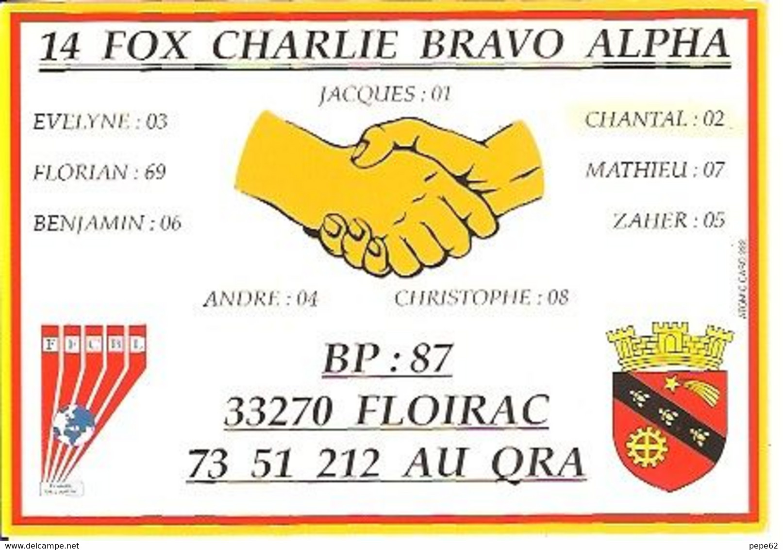 Poignée De Mains-qsl- Cb - Floirac - CB