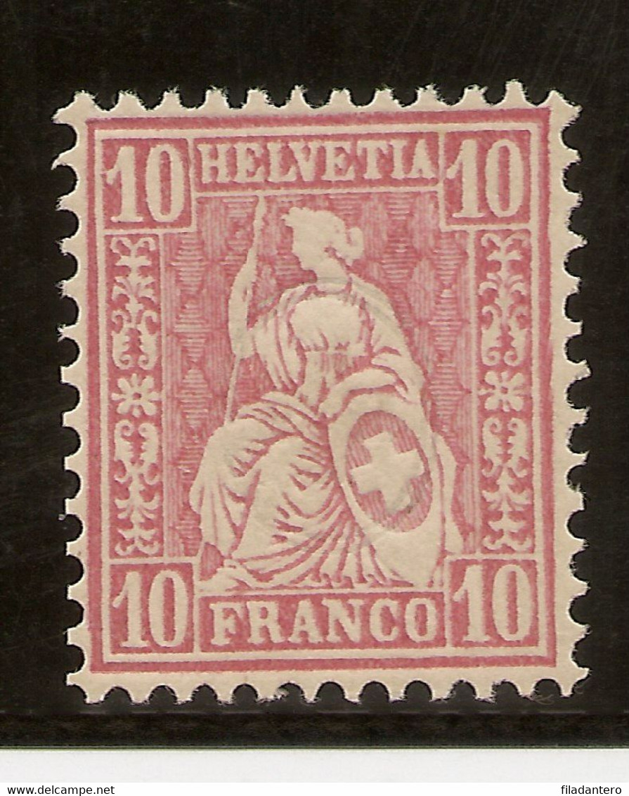 SUIZA  Yvert 51** Mnh  1o Cts De Franco Rosa  1881  NL147 - Nuovi