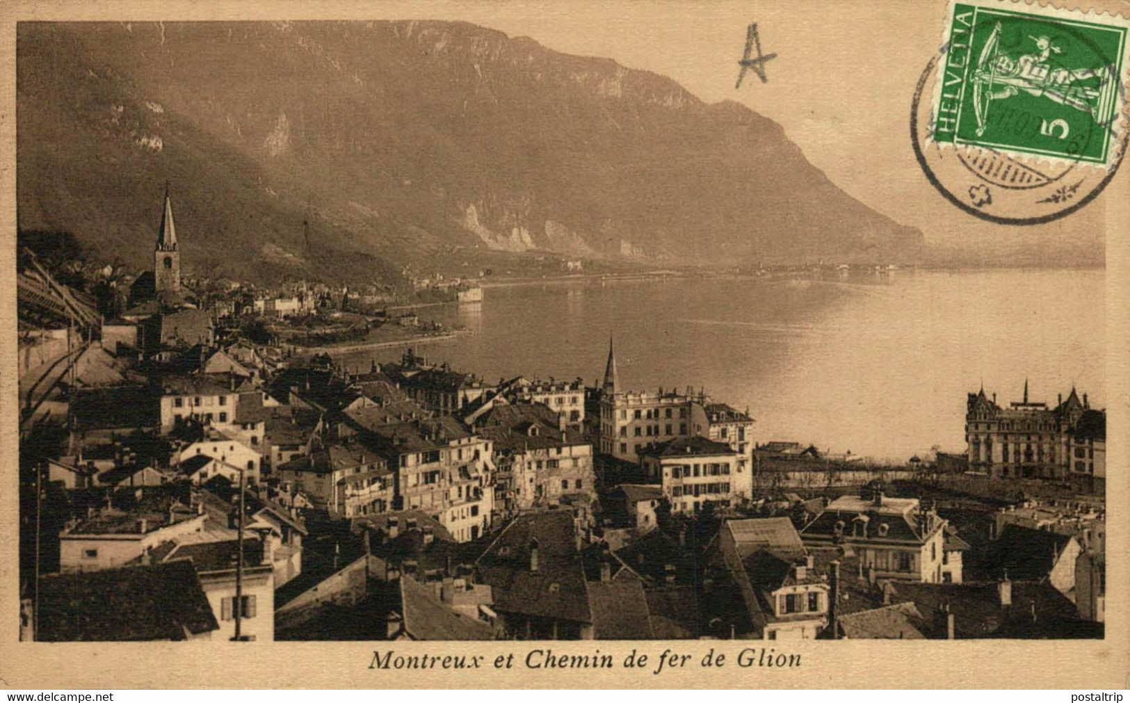 MONTREUX ET CHEMIN DE FERDE GLION  Suiza Switzerland Suisse Schweiz - Ilanz/Glion