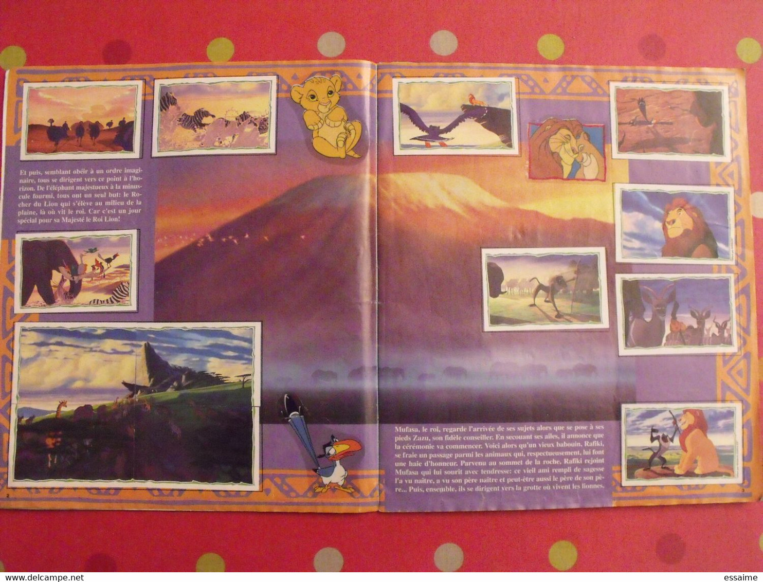 Album D'images Collées Panini. Le Roi Lion. Complet (232 Images). 1994 - Disney