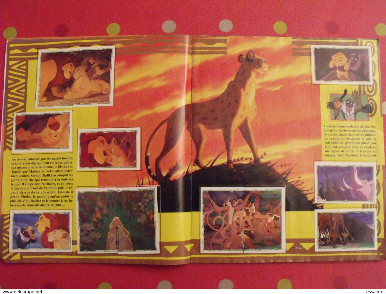 Album D'images Collées Panini. Le Roi Lion. Complet (232 Images). 1994 - Disney