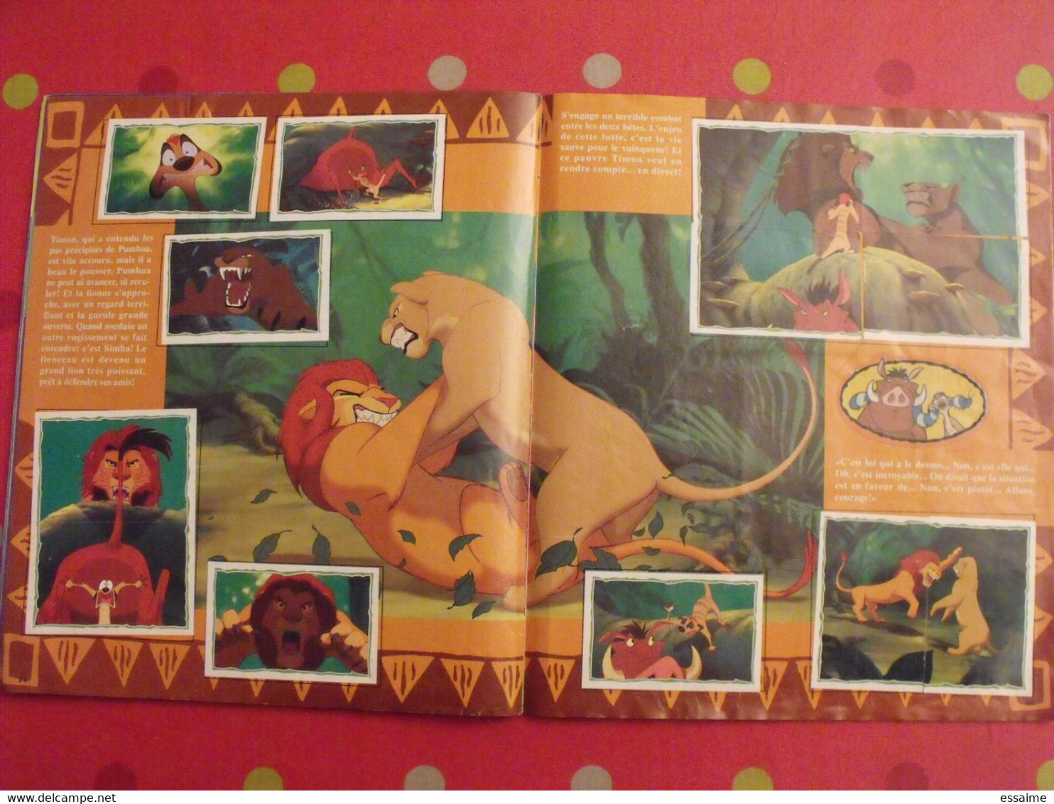 album d'images collées Panini. Le roi Lion. complet (232 images). 1994