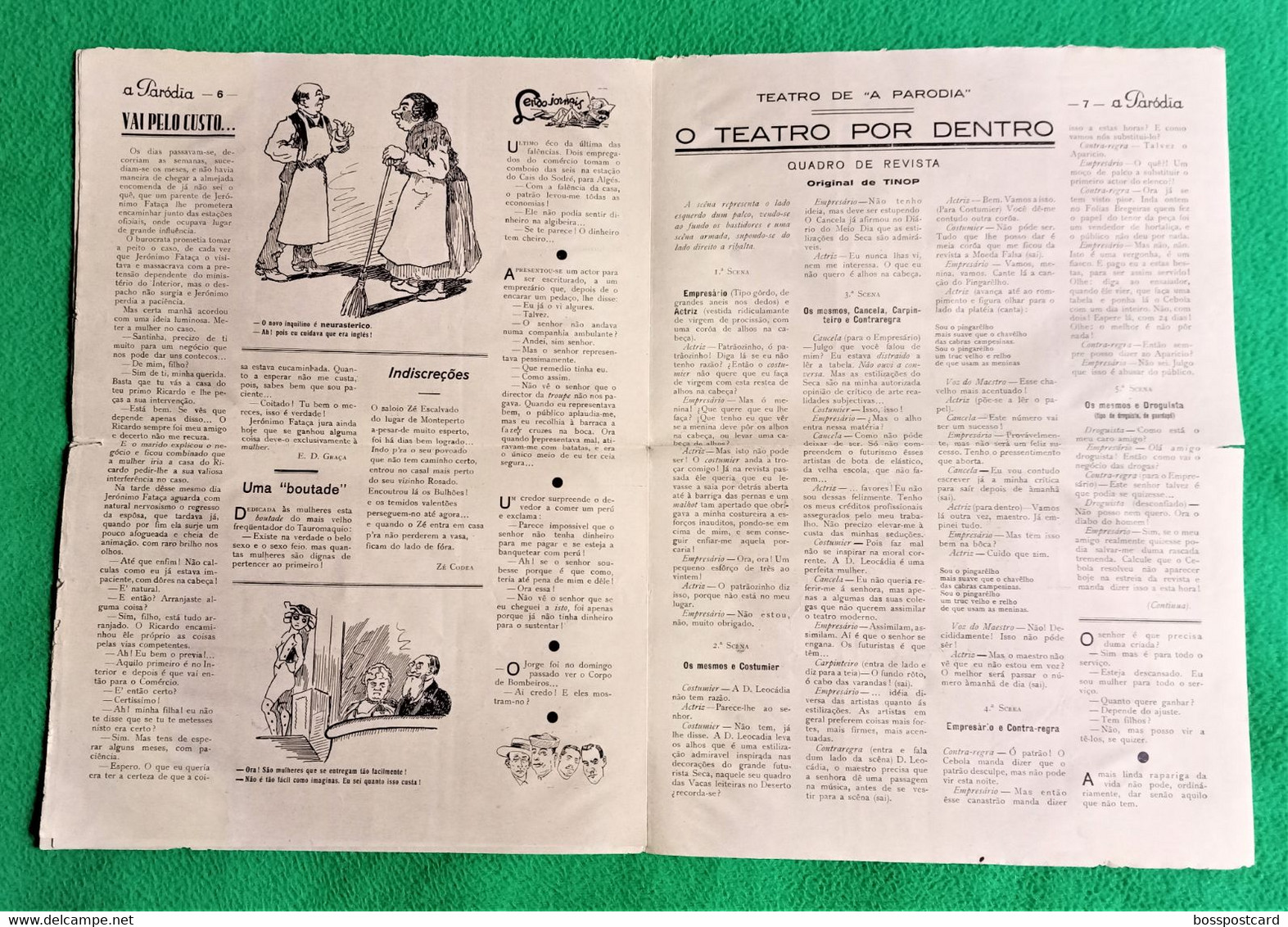 Estoril - Costa Do Sol - Jornal A Paródia Nº 6, 11 De Junho De 1931 - Imprensa - Portugal - Humor