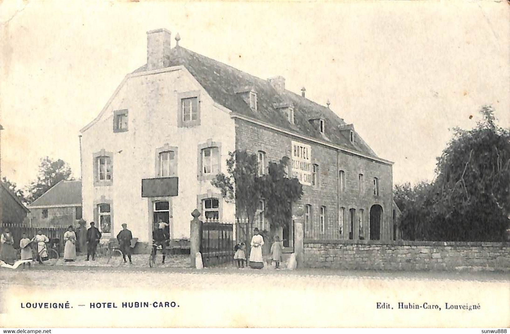 Louveigné - Hôtel Hubin-Caro (animée Edit Hubin-Caro 1907) - Sprimont