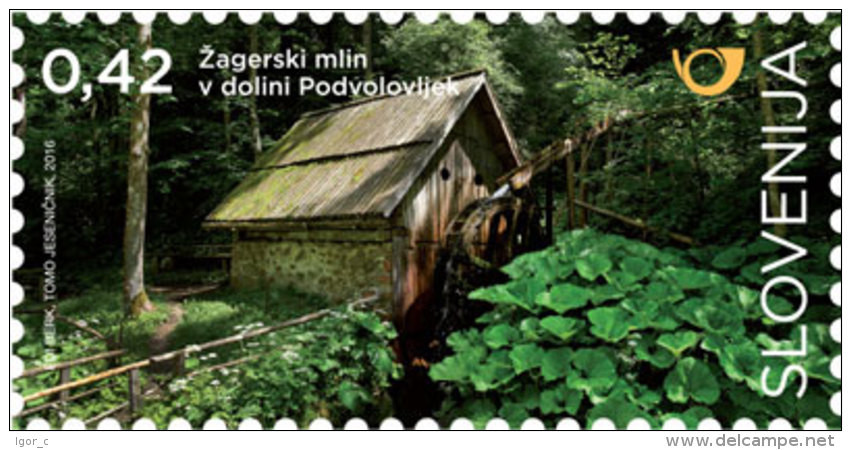 New Neu 2016 Water Energy: MINT MNH ** Set 5 SCANS: Mill Mills Mühlen Wasser Mühle Moulin Molino Mulino - Eau