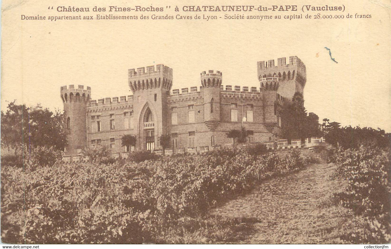 CPA FRANCE 84 " Chateauneuf Du Pape, Le Château Des Fines Roches" - Chateauneuf Du Pape