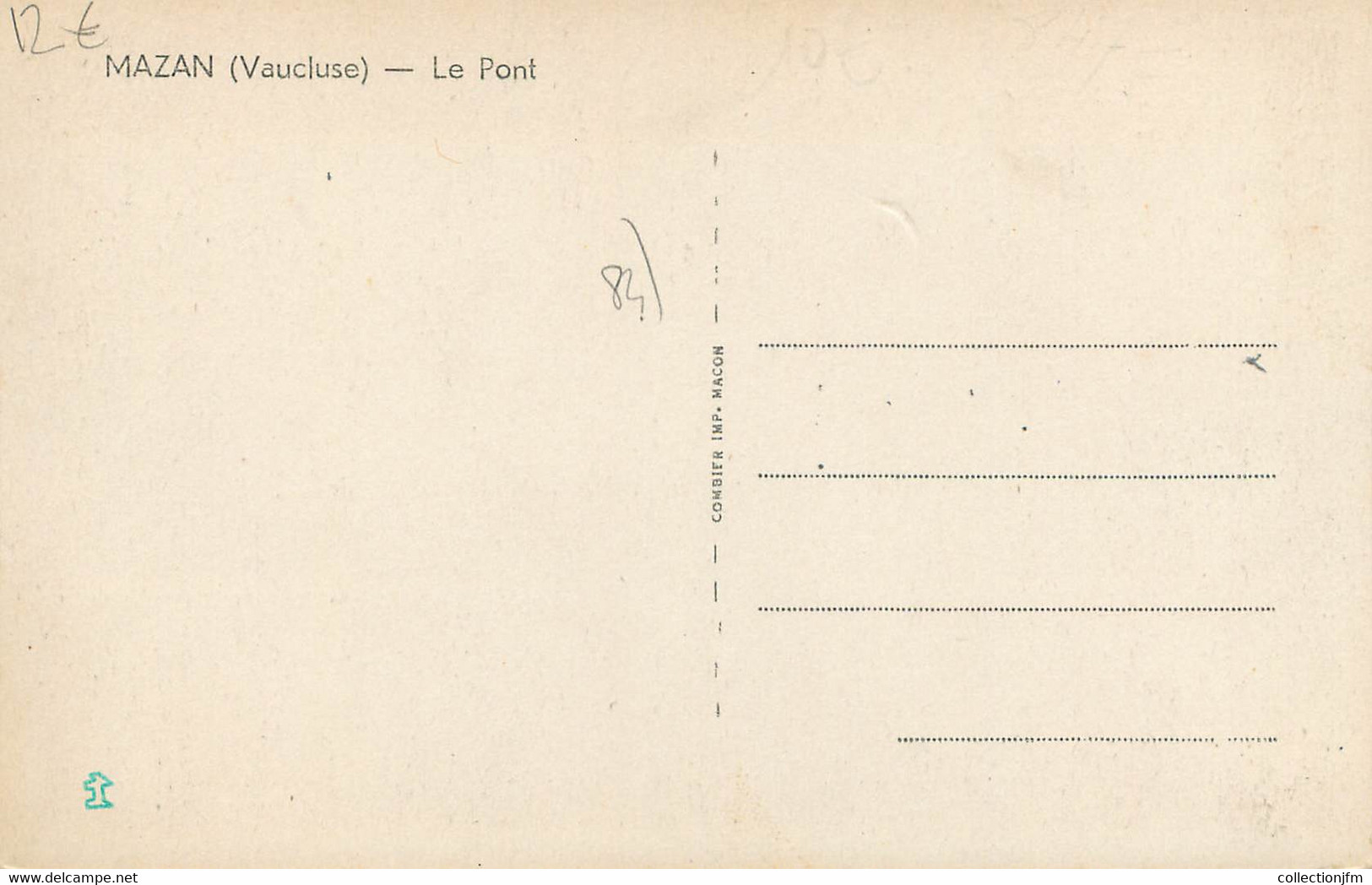 CPA FRANCE 84 "Mazan, Le Pont" - Mazan