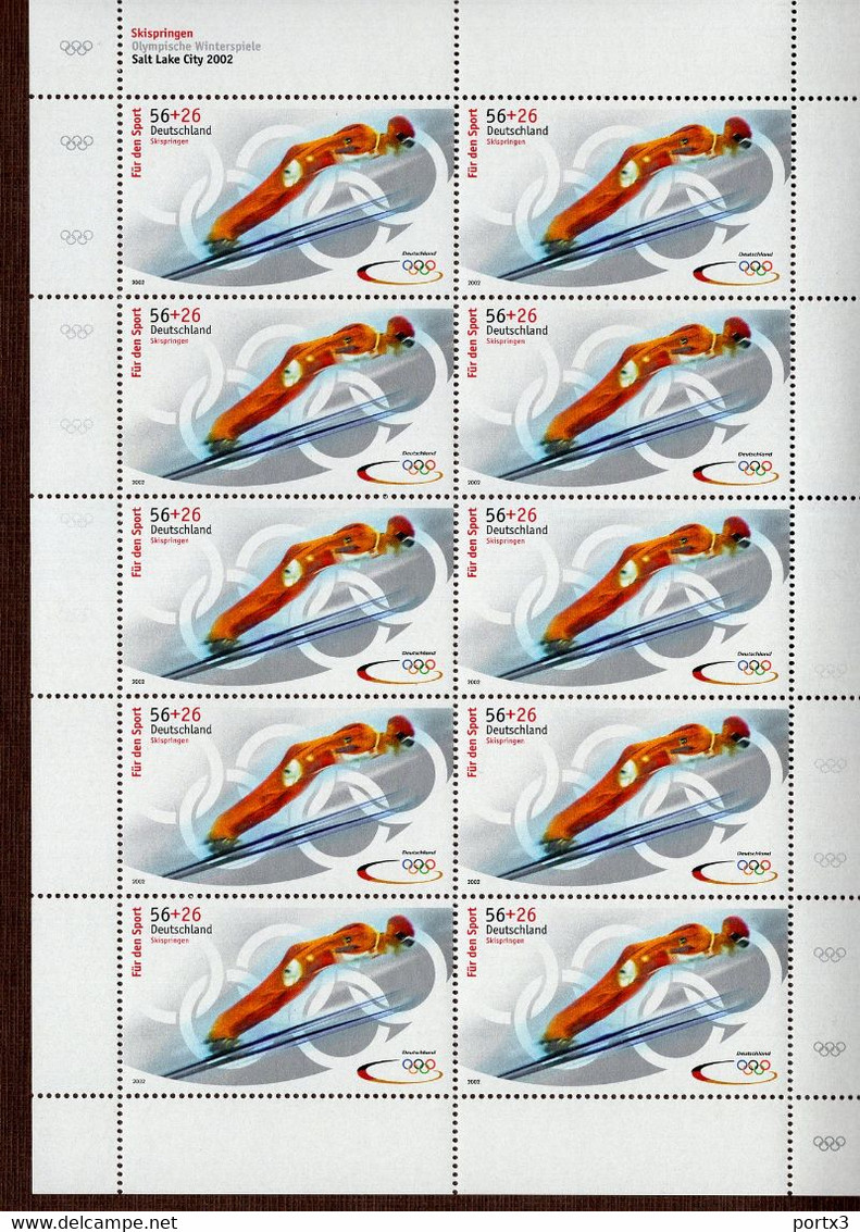 Bund Kleinbogen 2237 - 2240 Olympische Winterspiele Postfrisch ** MNH Neuf - 2001-2010
