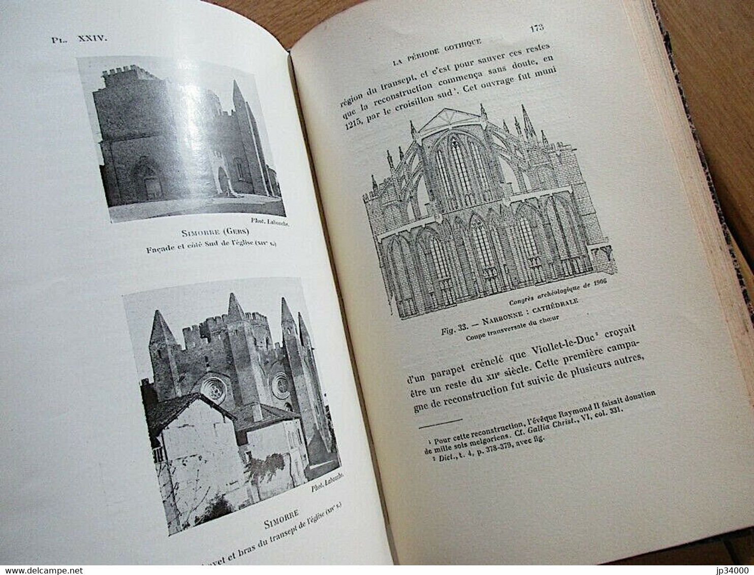 VIEILLES EGLISES FORTIFIEES MIDI FRANCE RAYMOND REY ( Laurens en 1925) Bon état