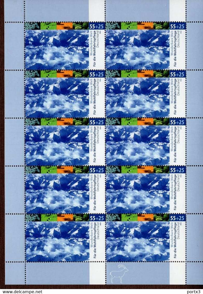 Bund Kleinbogen 2423 - 2427 Klimazonen Postfrisch ** MNH Neuf - 2001-2010