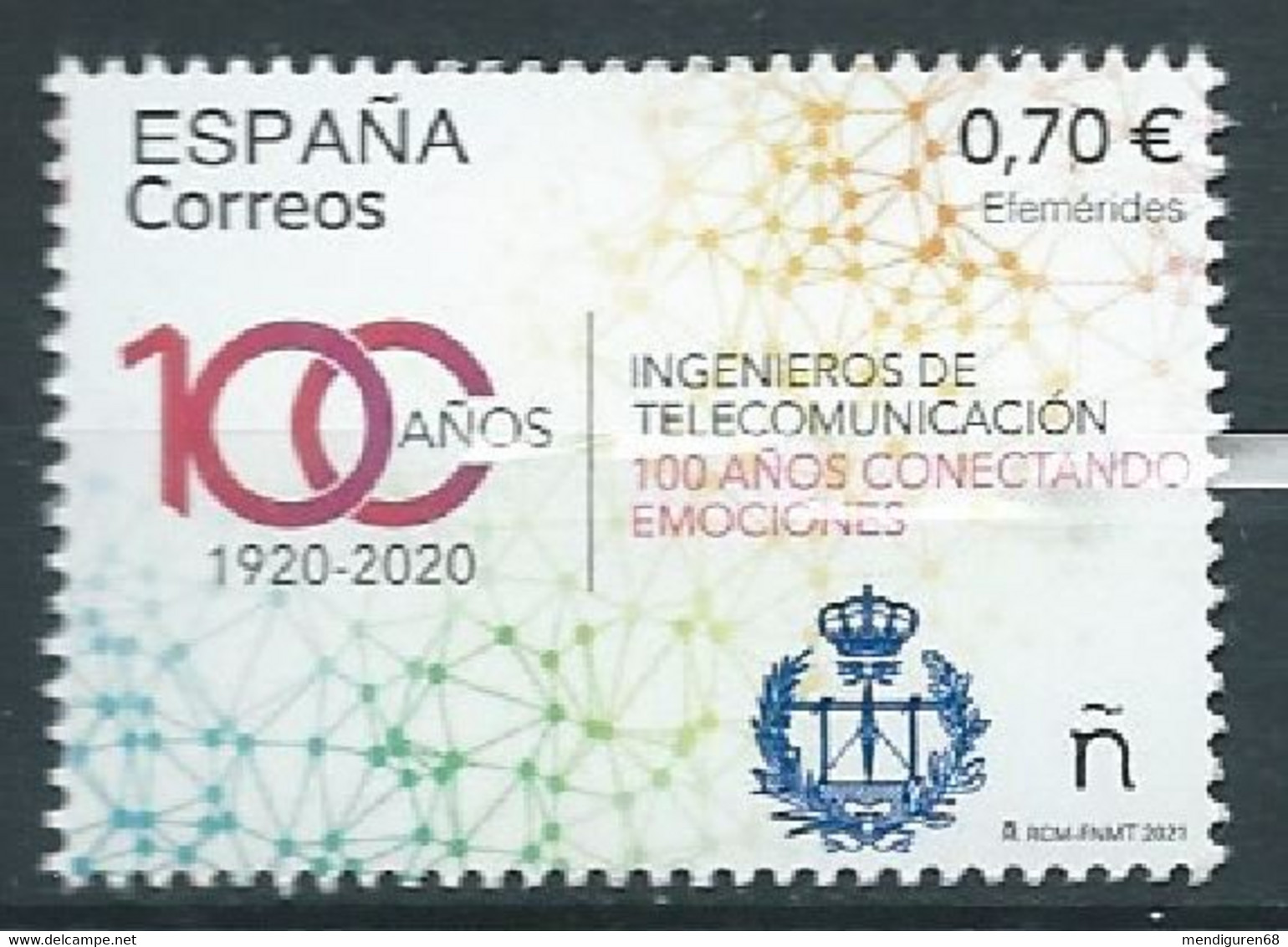 ESPAGNE SPANIEN SPAIN ESPAÑA  2021 100 YEARS TELECOMMUNICATION ENGINEERS MNH ED 5480 MI 5530 YT 5235 SC 4509 SG 5480 - Nuovi