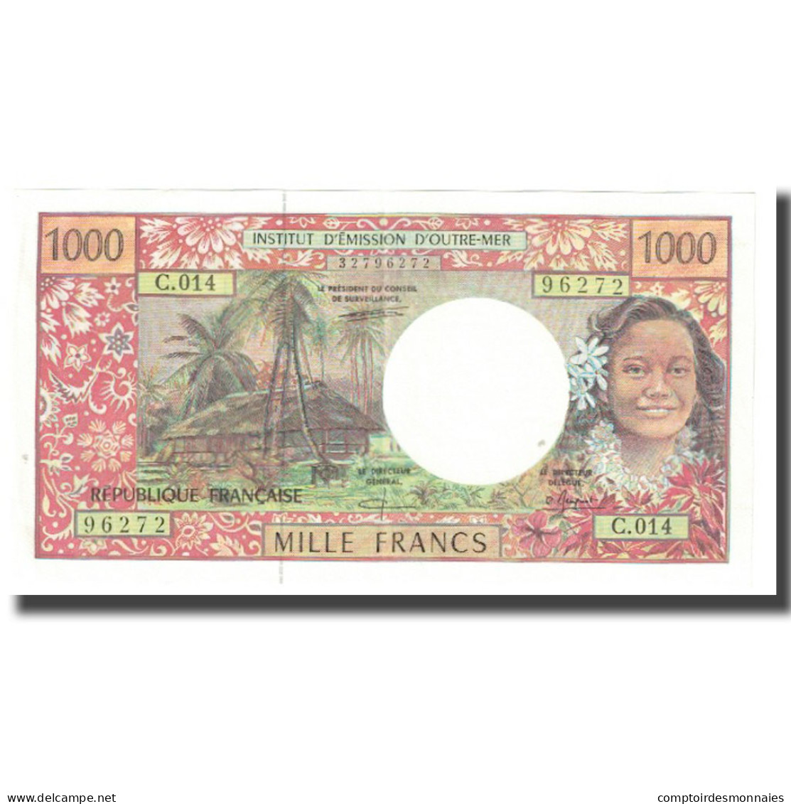 Billet, Tahiti, 1000 Francs, Undated (1985), KM:27d, NEUF - Papeete (Polynésie Française 1914-1985)