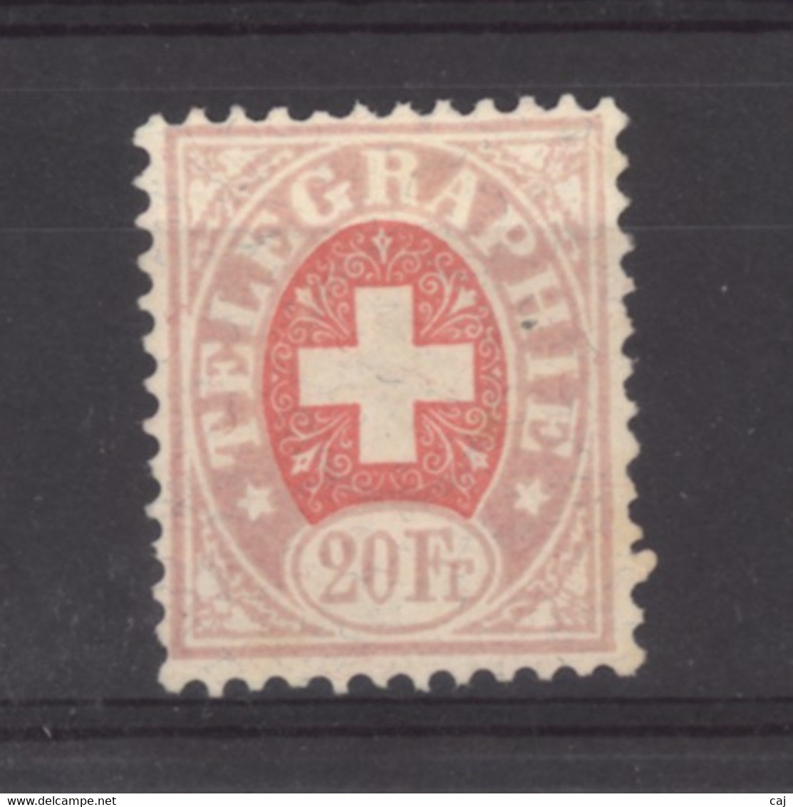 Suisse  -  Télégraphe  :  Yv  8A  (*)   Avec Fils De Soie - Télégraphe