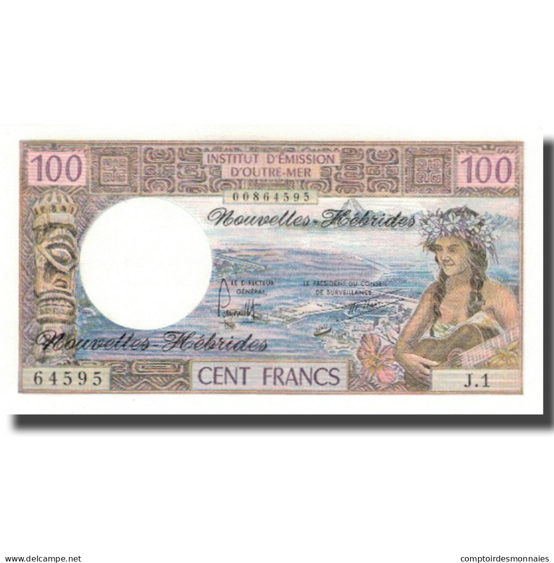 Billet, New Hebrides, 100 Francs, KM:18d, NEUF - Papeete (Polynésie Française 1914-1985)