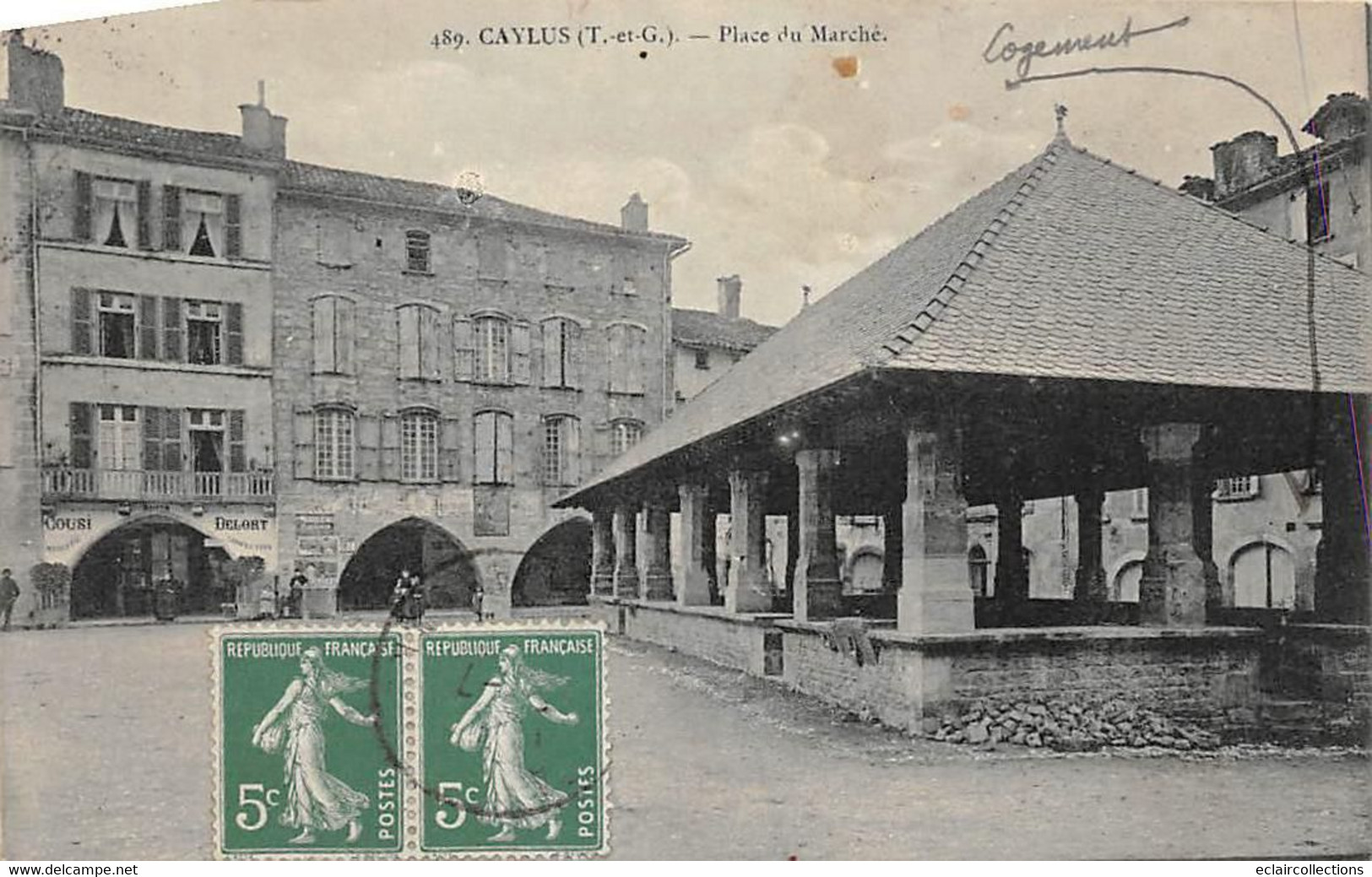 Caylus        82         Place Du Marché. Les Halles           ( Voir Scan) - Caylus