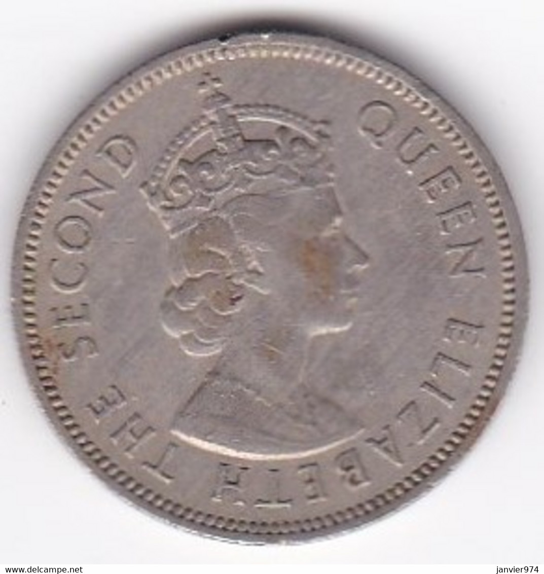 Seychelles 1/2 Rupee 1971 . Elizabeth II . KM# 12 - Seychellen