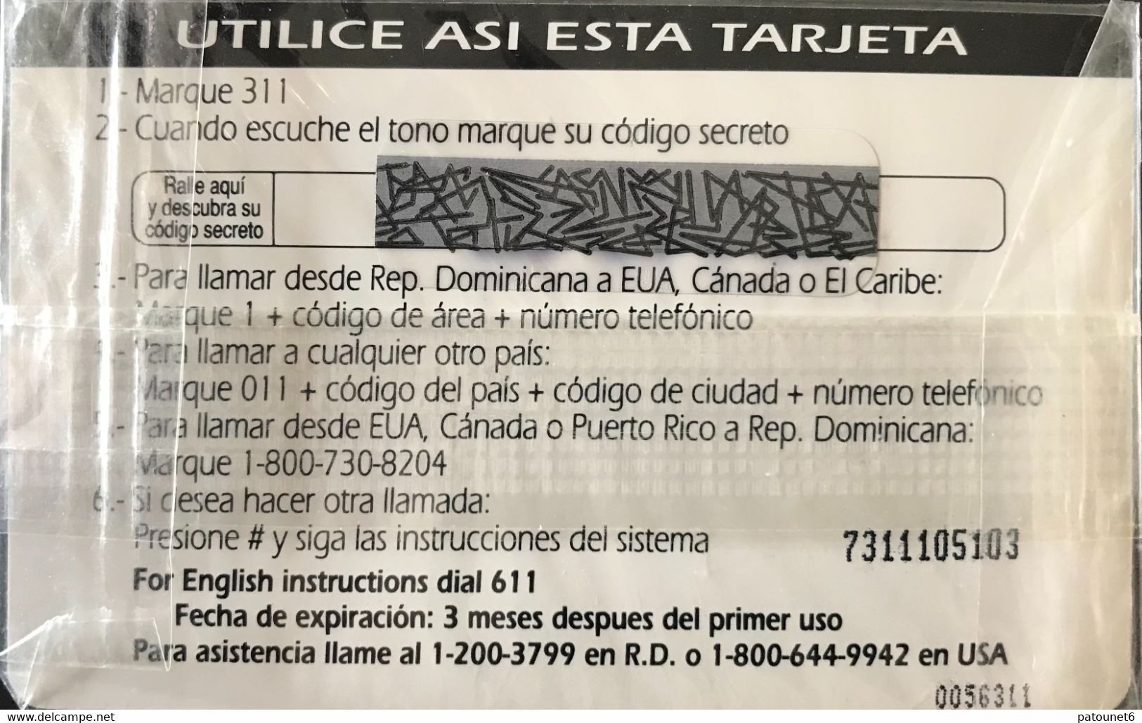 DOMINICAINE  -  Prepaid  - ComuniCard - Codetel - RD $ 25  (neuve) - Dominicana