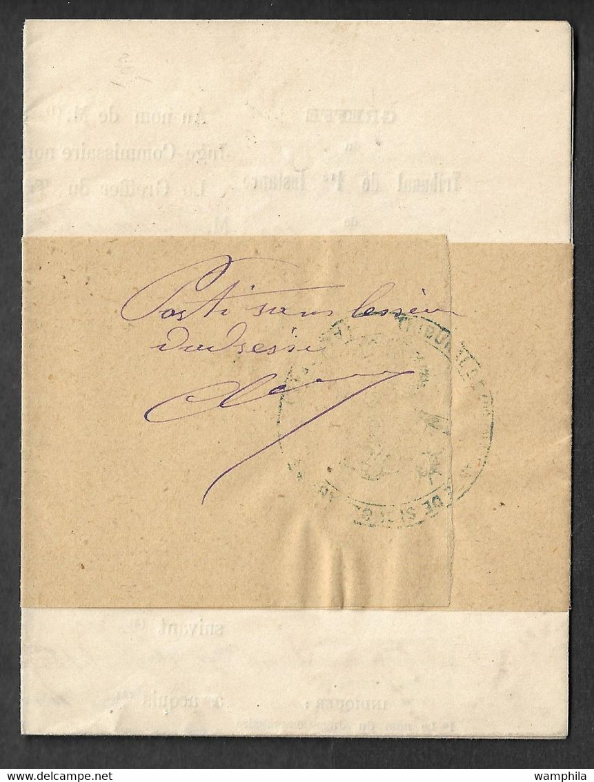 Algérie. 1886, Lettre De Sidi-Bel-Abbès Avec Retour à L'envoyeur Numéroté 5063. - Other & Unclassified