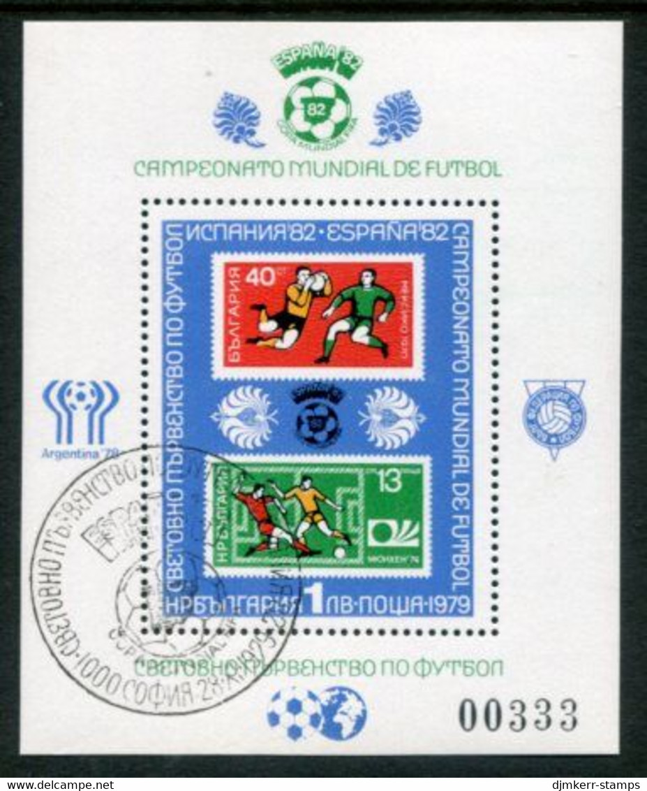 BULGARIA 1979 Football World Cuo Block Used.  Michel Block 97 - Gebruikt