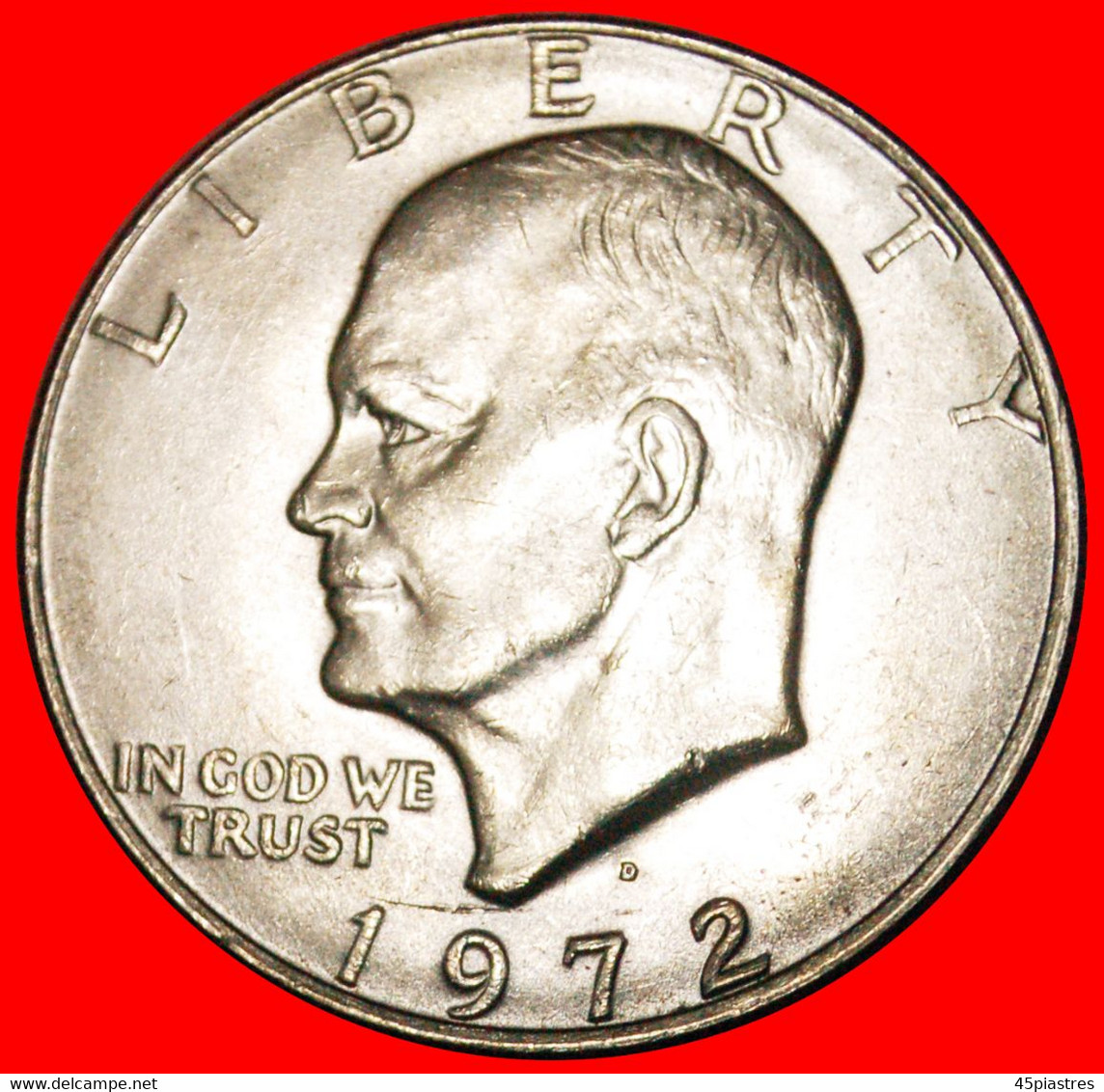 • LUNAR DOLLAR (1971-1999): USA ★ 1 DOLLAR 1972D! UNPUBLISHED! LOW START ★ NO RESERVE! - 1971-1978: Eisenhower